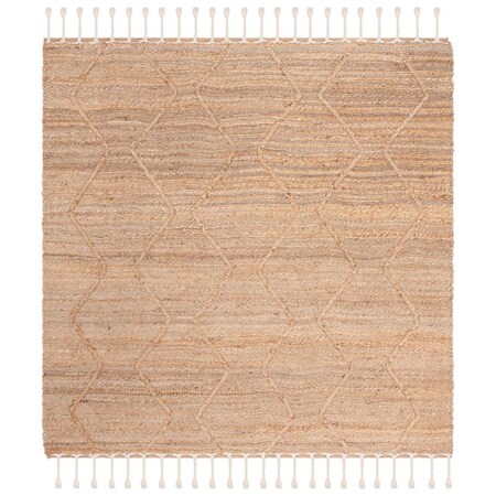 Safavieh 8 x 8 ft. Natural Fiber Hand Loomed Square Area Rug, Natural NF108B-8SQ